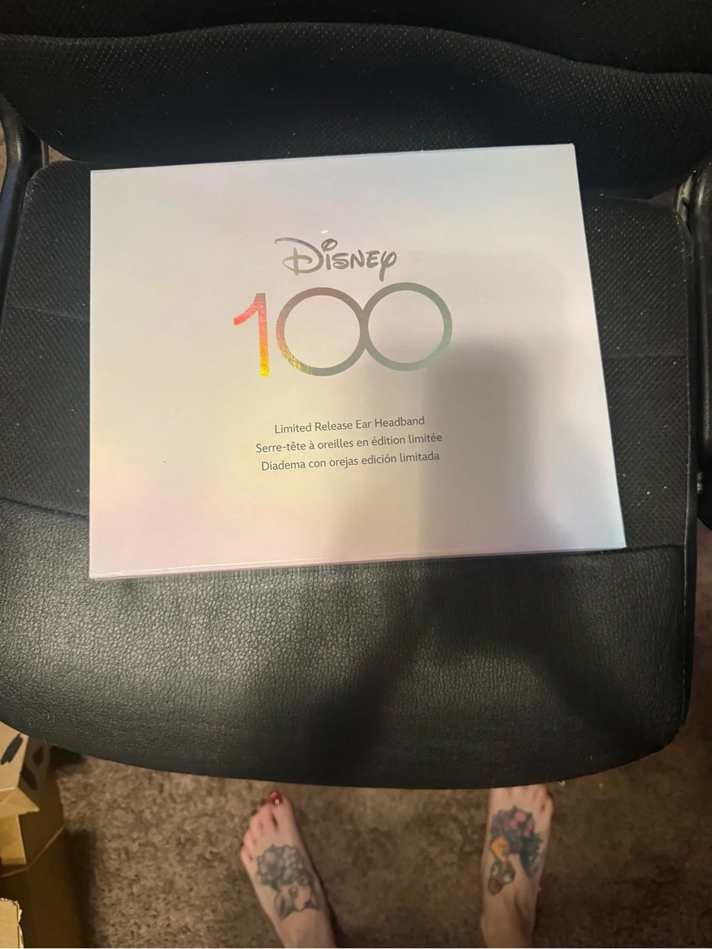 Disney 100th anniversary drip Minnie ears. Never worn. Still in box